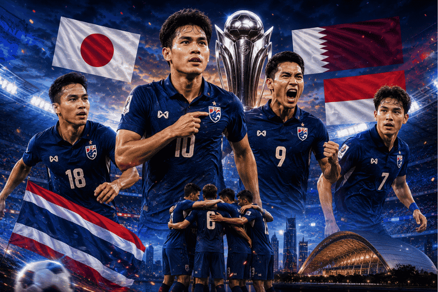 ทีมชาติไทยลุยเอเชียนคัพ 2027 ช้างศึกจับสลากเจองานหนักร่วมสาย ญี่ปุ่น-กาตาร์-อินโดนีเซีย