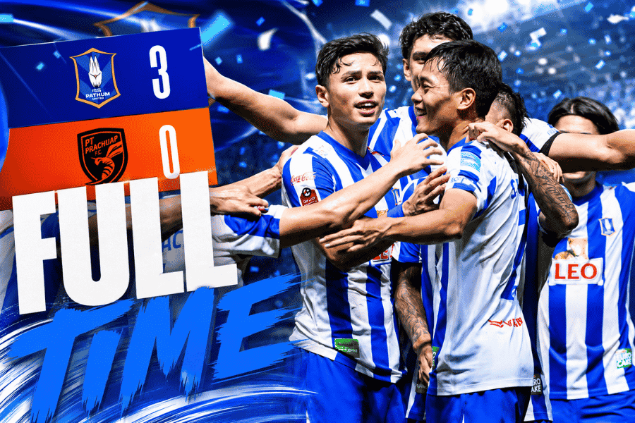 บีจีโหดปิดซีซั่น! เปิดรังถล่มประจวบ 3-0 ส่งท้ายไทยลีก 2025/26 แบบสะเทือนโซเชียล