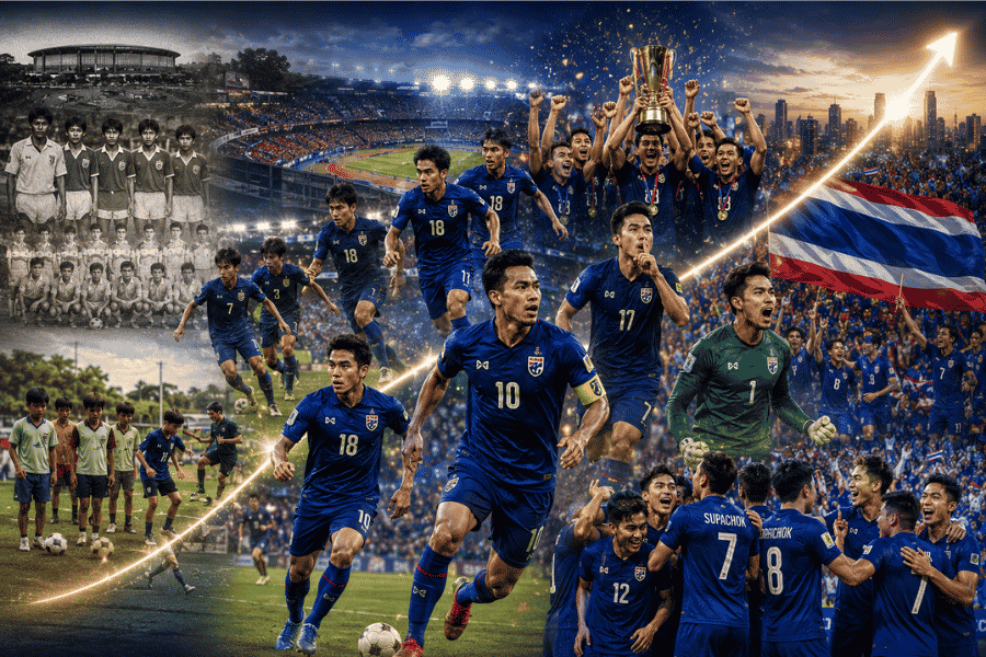 ฟุตบอลไทยเติบโตมาไกลแค่ไหนในรอบ 30 ปี จากลีกกึ่งอาชีพสู่เวทีเอเชียที่ทั่วภูมิภาคจับตามอง