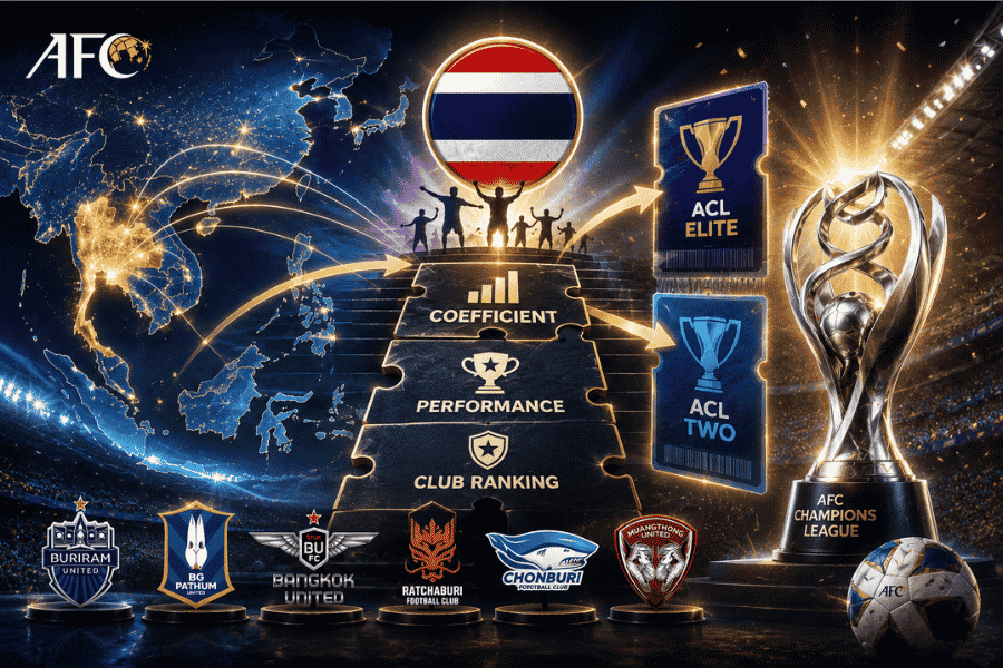 โควต้าเอเชียมาจากไหน เปิดสูตรลับที่ทำให้สโมสรไทยได้ตั๋ว ACL Elite และ ACL Two