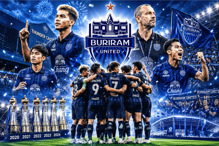 บุรีรัมย์ ยูไนเต็ด จะครองไทยลีกต่อเนื่องได้อีกกี่ปี เปิดเบื้องหลังแชมป์ 5 สมัยติดและอนาคตของปราสาทสายฟ้า