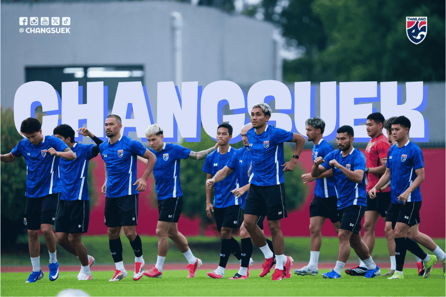 ช้างศึกท้าฝนแดนมังกร ฮัดสันนำทีมซ้อมมื้อแรกที่จีน เร่งปรับร่างกายก่อนศึกชี้ชะตาดวลมังกรแดง