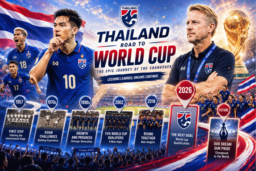 เส้นทางคัดบอลโลก ของทีมชาติไทย เจาะลึกมหากาพย์ทัพช้างศึก และบทเรียนสู่เวทีเอเชีย