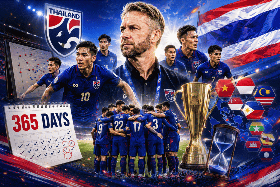 เปิดคิวเดือด 365 วันช้างศึก ฮัดสันเหลือเวลานับถอยหลัง ก่อนภารกิจทวงแชมป์อาเซียน