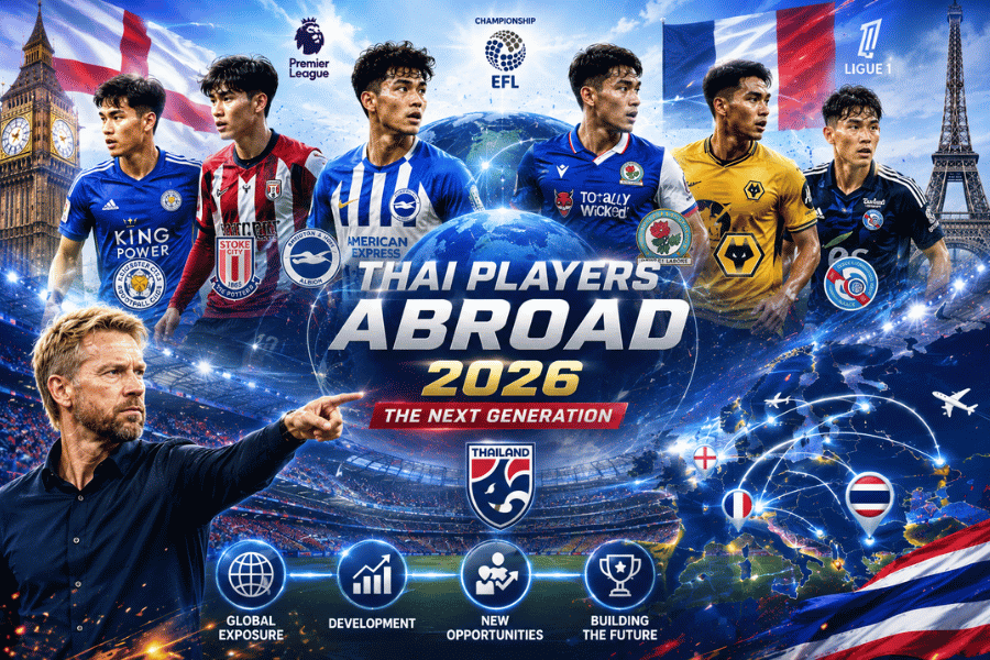 เปิดโผแข้งไทยโกอินเตอร์ 2026 จากอังกฤษถึงฝรั่งเศส ใครคือความหวังใหม่ของช้างศึกยุคฮัดสัน