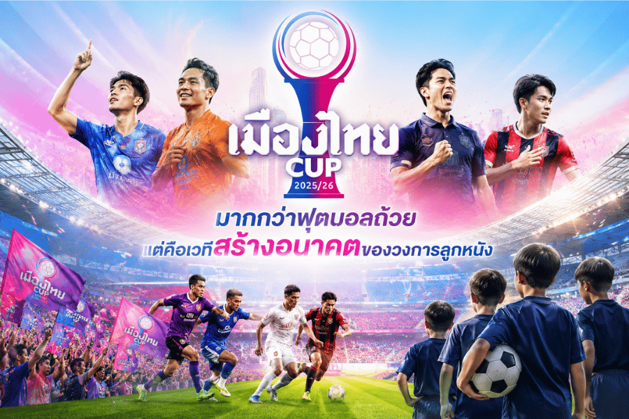 เมืองไทย คัพ กับบทบาทต่อฟุตบอลไทย มากกว่าฟุตบอลถ้วย แต่คือเวทีสร้างอนาคตของวงการลูกหนัง