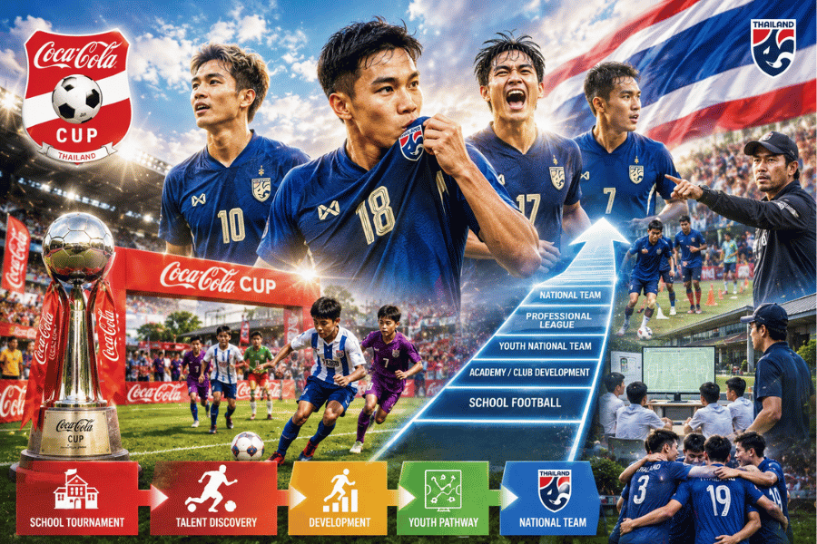 ทำไมฟุตบอลโรงเรียนไทยยังผลิตนักเตะทีมชาติได้ต่อเนื่อง เปิดสูตรสำเร็จจากโค้กคัพสู่ช้างศึก