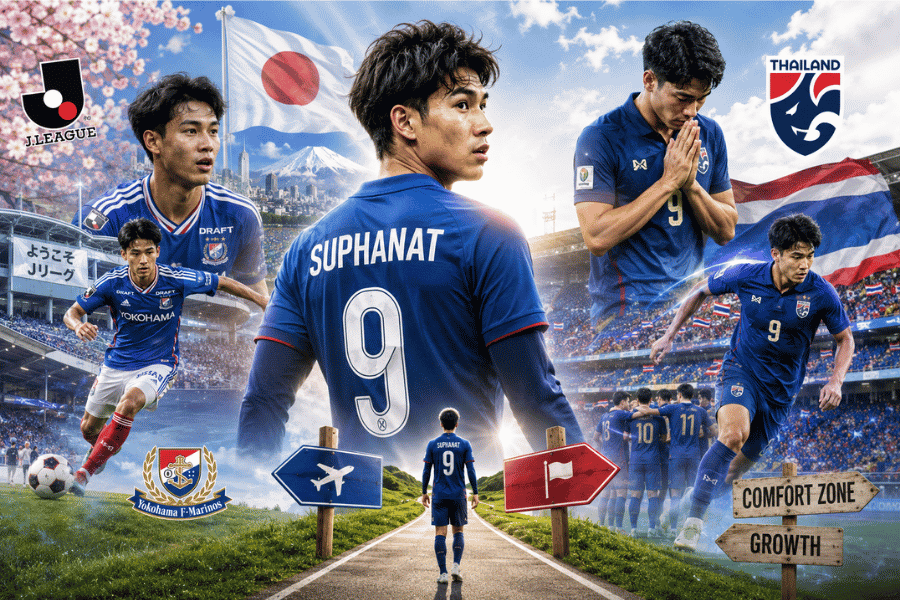 ศุภณัฏฐ์ เหมือนตา จ่อกลับญี่ปุ่นอีกครั้ง ดีต่อทีมชาติไทยแค่ไหน หรือถึงเวลาที่แบงค์ต้องออกจาก Comfort Zone