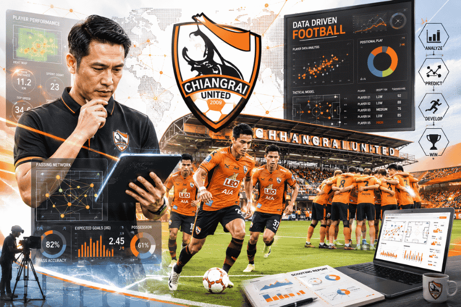 ไทยลีกกำลังเข้าสู่ยุคของ Data Football จริงหรือไม่ เมื่อเชียงราย ยูไนเต็ด เปิดโมเดลใหม่เขย่าการสร้างทีมฟุตบอลไทย
