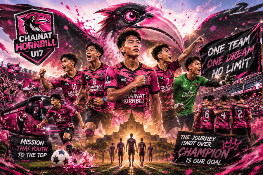 ชัยนาท ฮอร์นบิล U17 ผงาดแชมป์โค้ก คัพ 2026 สัญญาณฟื้นคืนของโรงงานปั้นดาวรุ่งนกใหญ่พิฆาต