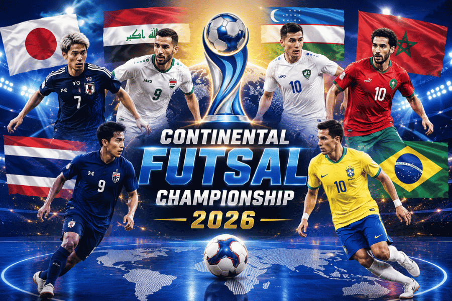 5 ชาติแกร่งจาก 3 ทวีปร่วมท้าชน โต๊ะเล็กช้างศึก ในศึก Continental Futsal Championship 2026
