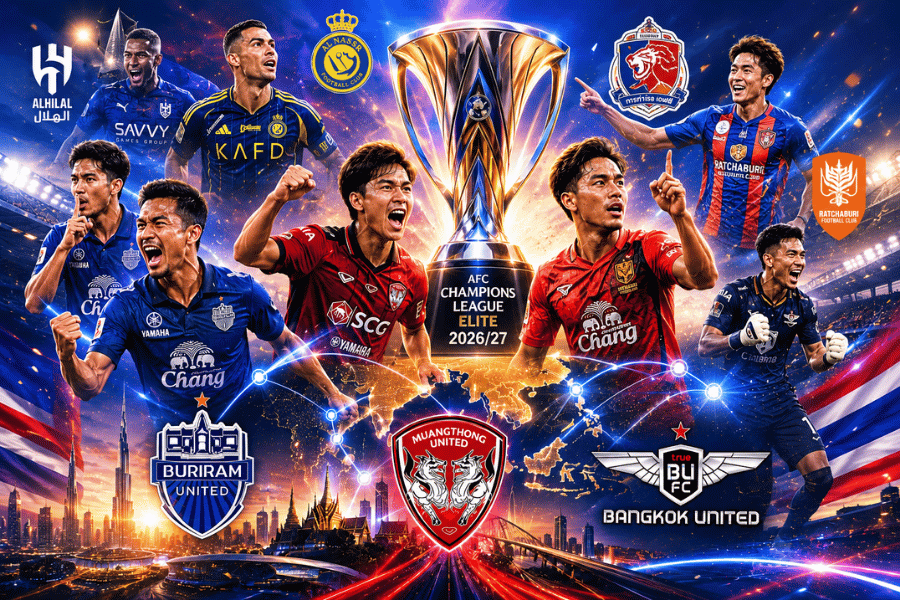 3 สโมสรไทยพร้อมชนยักษ์เอเชีย เมื่อโควตาใหม่อาจเปลี่ยนประวัติศาสตร์ฟุตบอลไทย