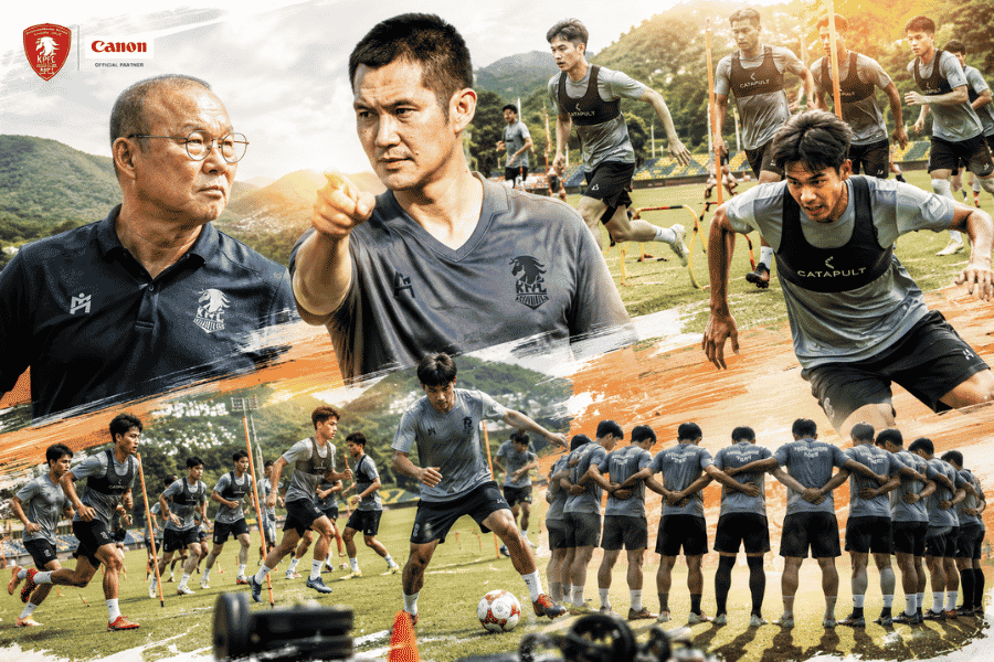 ปาร์ค ฮัง ซอ เปลี่ยนพลังกาญจน์ได้แค่ไหน เผยเบื้องหลังการซ้อมสุดเข้มที่นักเตะพลังกาญจน์ต้องเจอ