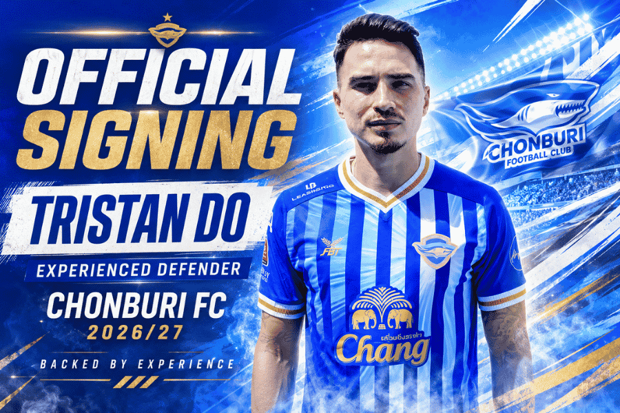 ชลบุรี เอฟซี เปิดตัว ทริสตอง โด เติมประสบการณ์เกมรับ