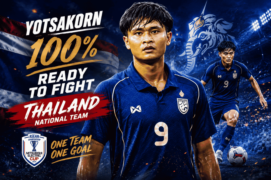 ยศกร พร้อมเต็มร้อยนำทีมชาติไทยล่าแชมป์อาเซียน คัพ