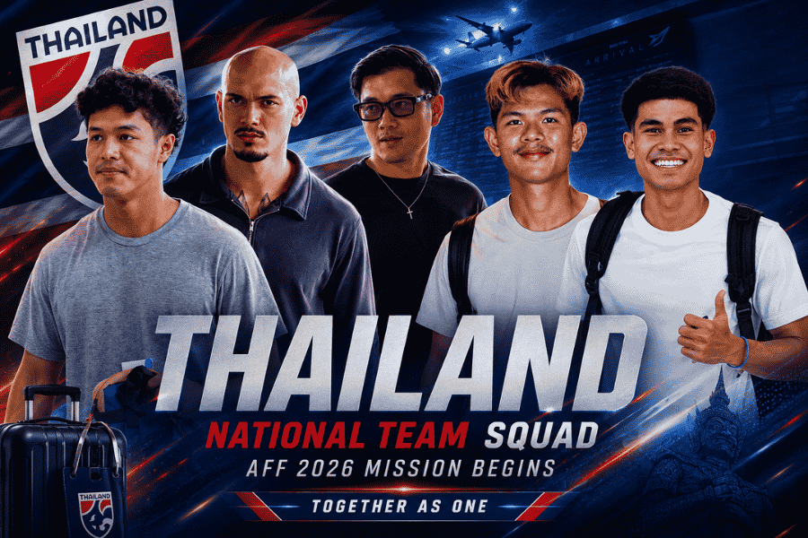 ช้างศึกเข้าแคมป์เต็มสูบ ทีมชาติไทยรวมพลลุย AFF Cup 2026 จุดเริ่มต้นภารกิจทวงคืนบัลลังก์อาเซียน