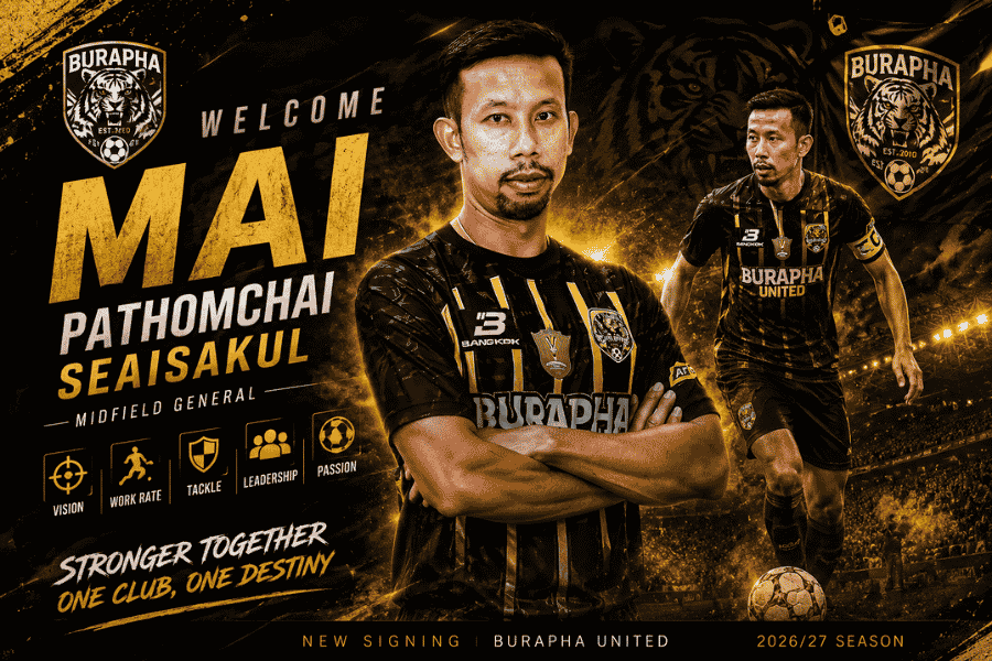 เสริมแดนกลางบูรพา ยูไนเต็ด ปฐมชัย เสือสกุล ดีลสำคัญฤดูกาล 2026/27