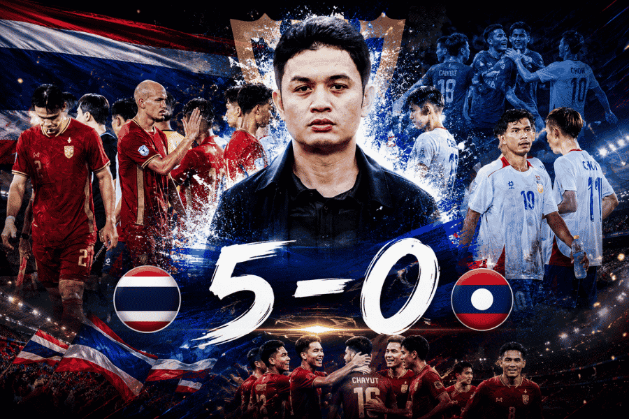 โจ้ 5 หลา ตั้งคำถามถึงช้างศึก แม้ถล่มลาว 5-0 ชี้ควรไล่เพรสและยิงประตูเพิ่ม