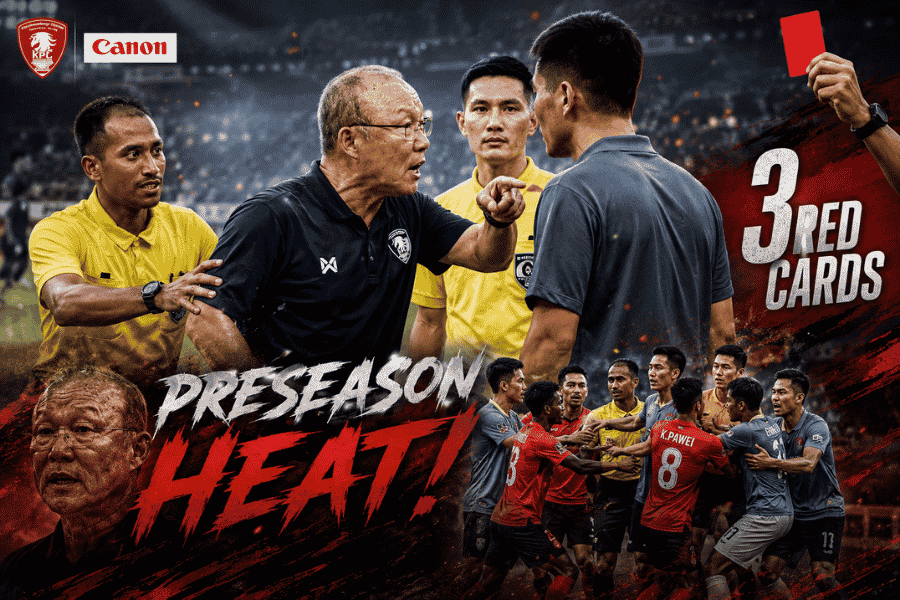 ปรีซีซันยังเดือดขนาดนี้ ปาร์ค ฮัง-ซอ ปลุกคาแรกเตอร์ พลังกาญจน์ ลุยไทยลีก 2