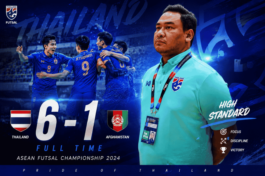โค้ชหมี ปลื้มฟุตซอลไทยฟอร์มโหด ชี้มาตรฐานทีมสูงขึ้นหลังถล่มอัฟกานิสถาน