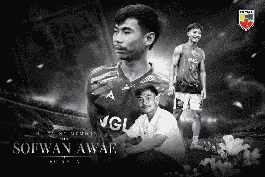 วงการฟุตบอลไทยร่วมแสดงความเสียใจต่อการจากไปของ ซอฟวัน อาแว นักเตะเอฟซี ยะลา วัย 24 ปี หลังเกิดเหตุฟ้าผ่าระหว่างแข่งขันโกลก เอฟเอ คัพ