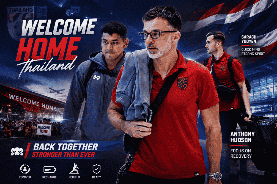 ฮัดสัน-สารัช ชี้เกมชนะฟิลิปปินส์พิสูจน์หัวใจช้างศึก แต่ภารกิจจริงคือฟื้นร่างกายก่อนดวลเมียนมา