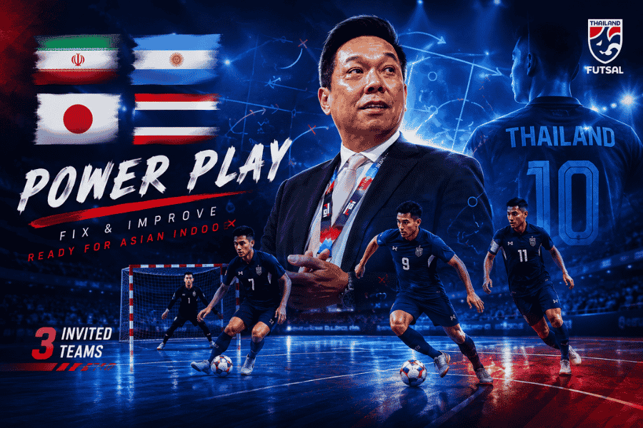 ฟุตซอลไทย เร่งแก้เพาเวอร์เพลย์-เซ็ตเพลย์ บิ๊กป๋อม วางแผนลุยเอเชียนอินดอร์ฯ