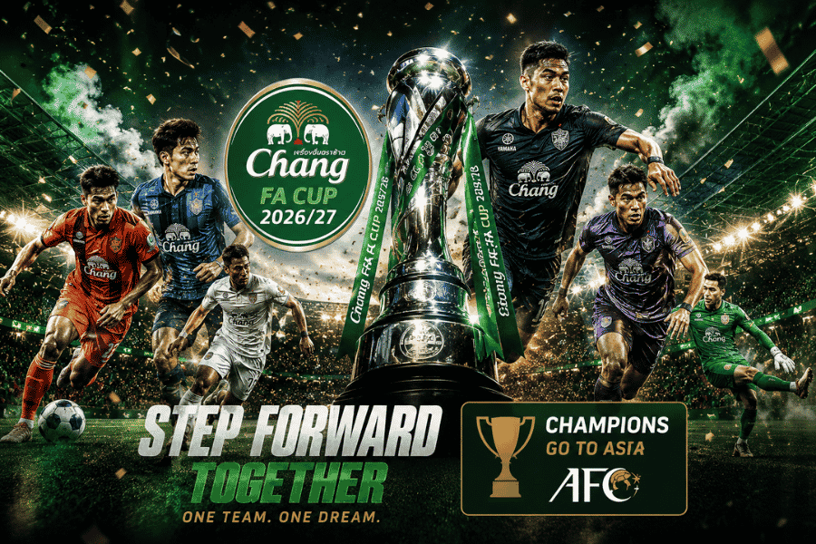 ช้าง เอฟเอ คัพ 2026/27 เปิดรับสมัคร ลุ้นแชมป์ 5 ล้าน พร้อมตั๋ว ACL Elite