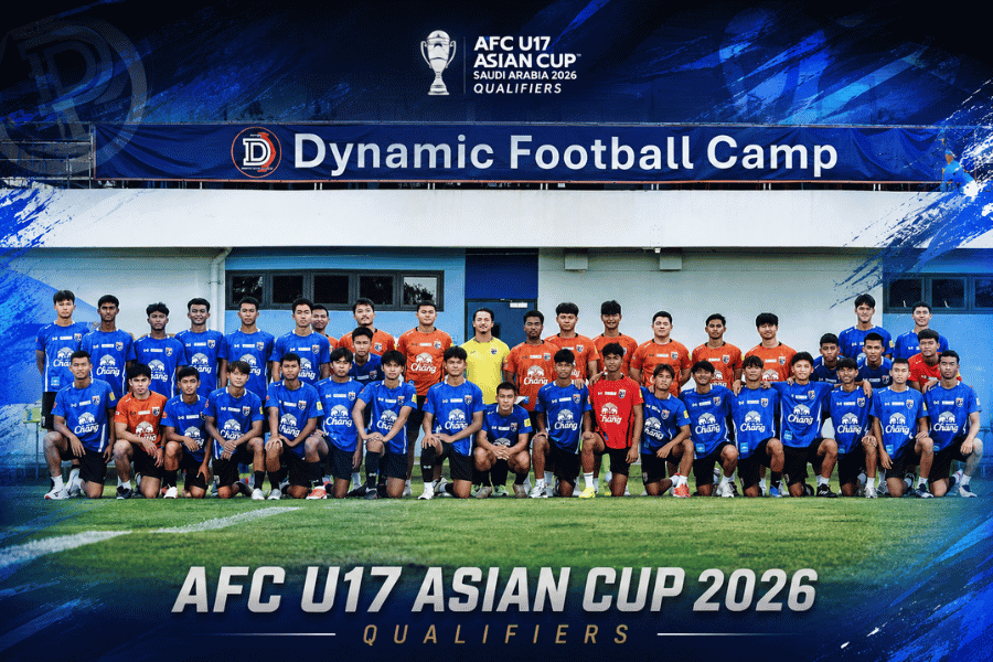 ทีมชาติไทย U17 ร่วมสายอิรัก ศึกชิงแชมป์เอเชีย U17 รอบคัดเลือก