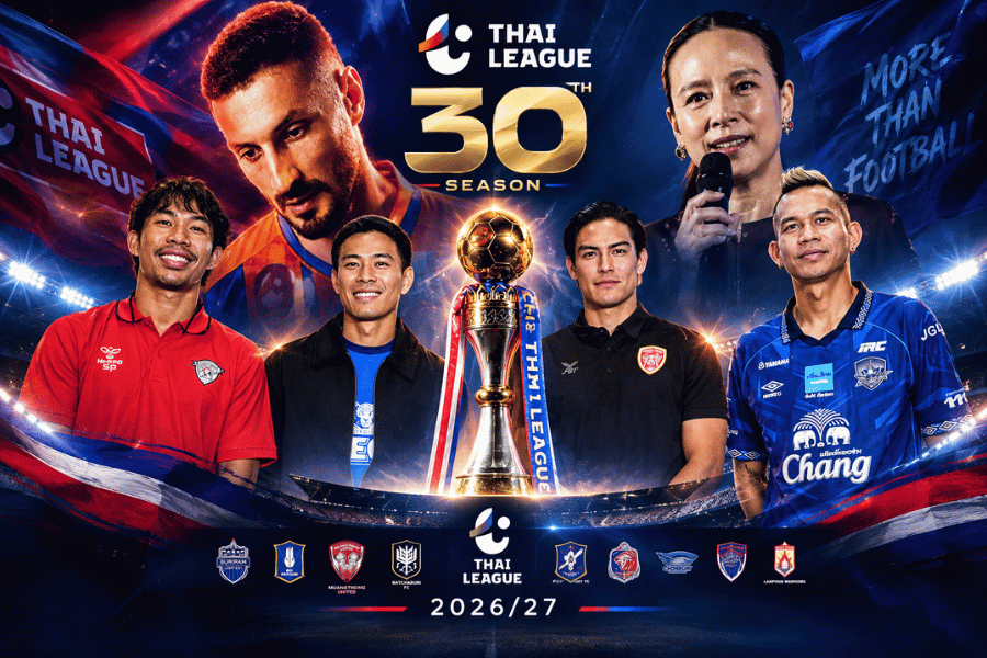 ไทยลีก 2026/27 เปิดศักราชใหม่ ฉลอง 30 ปีภายใต้แนวคิด RAISING THE GAME