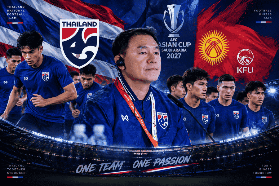 โค้ชวังชูทีมเวิร์ค ทีมชาติไทย U23 พร้อมชนคีร์กีซสถาน ประเดิมเอเชียนเกมส์ 2026